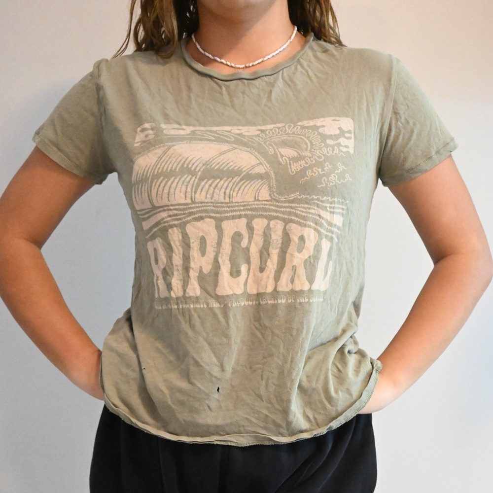 RipCurl Sage Green Top (XSmall) Has some damage (check in description)